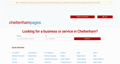 Desktop Screenshot of cheltenhampages.co.uk