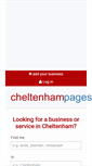 Mobile Screenshot of cheltenhampages.co.uk